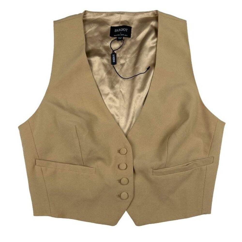 Bardot - Callista Vest in Tan Brown